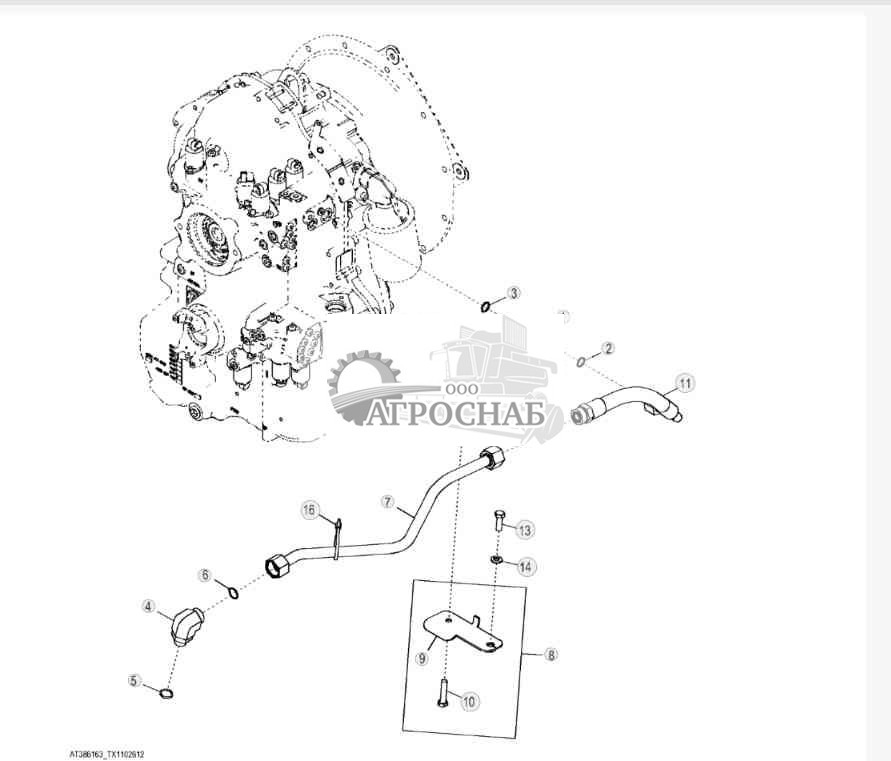 Гидравлическая система стояночного тормоза ( 